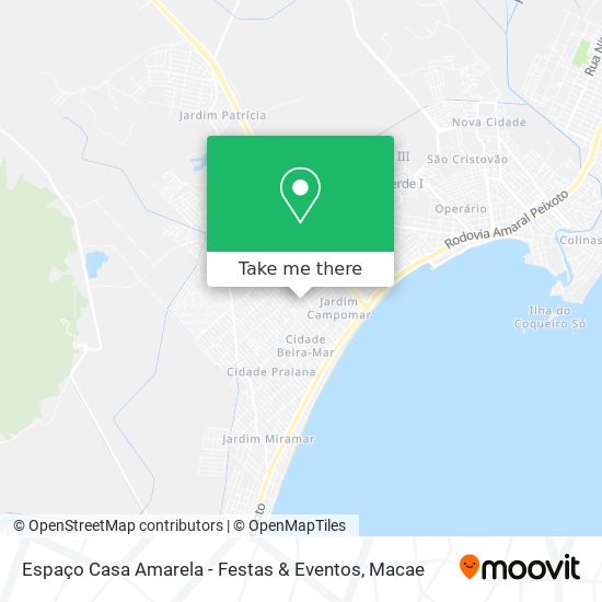 Espaço Casa Amarela - Festas & Eventos map