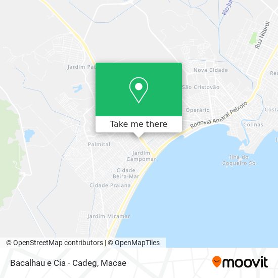 Bacalhau e Cia - Cadeg map