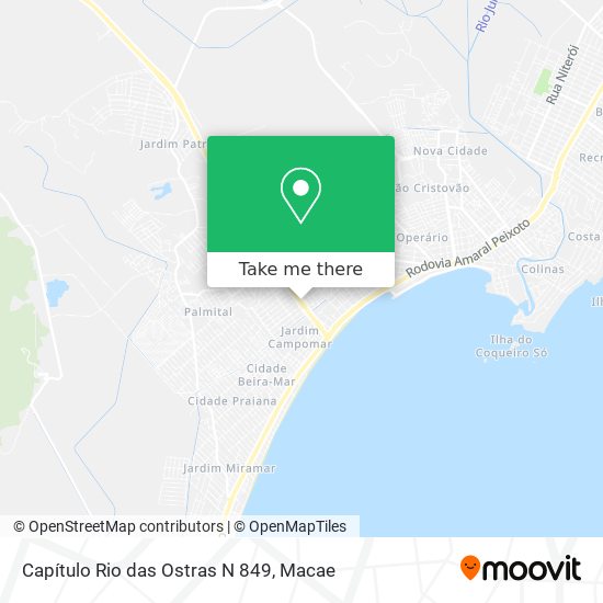 Capítulo Rio das Ostras N 849 map