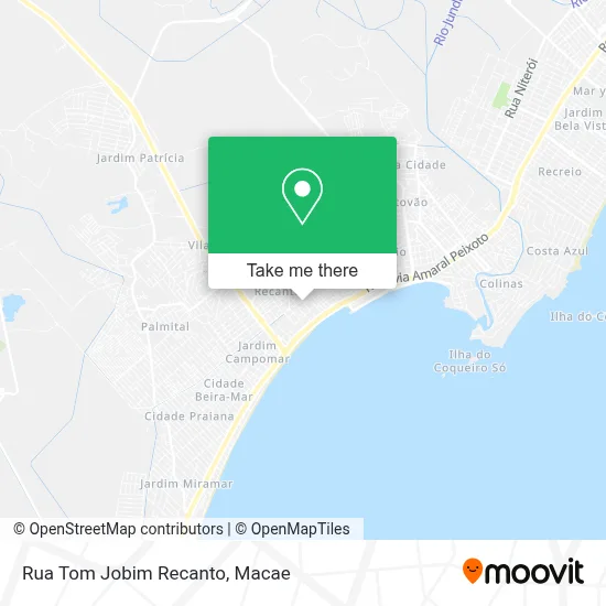 Rua Tom Jobim Recanto map