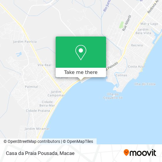 Casa da Praia Pousada map