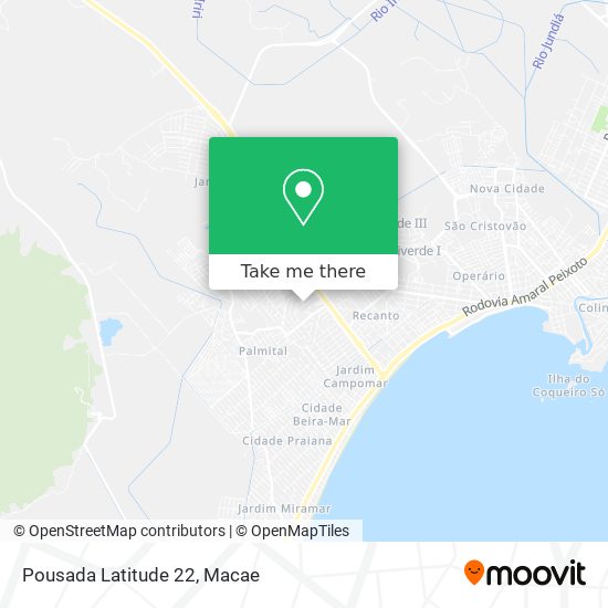 Pousada Latitude 22 map