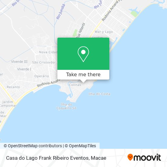 Casa do Lago Frank Ribeiro Eventos map