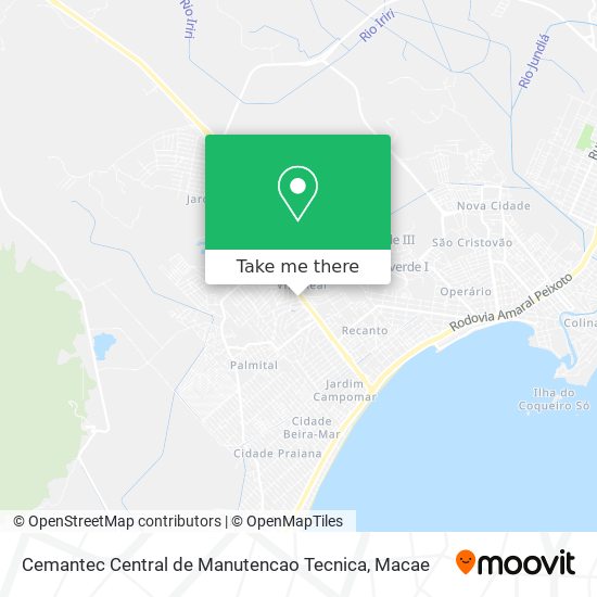 Cemantec Central de Manutencao Tecnica map