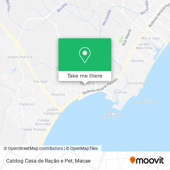 Catdog Casa de Ração e Pet map