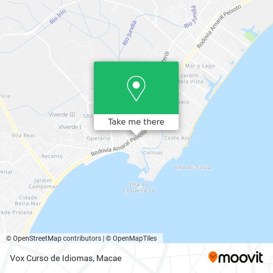 Vox Curso de Idiomas map