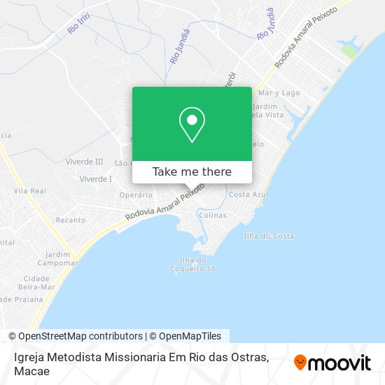 Igreja Metodista Missionaria Em Rio das Ostras map