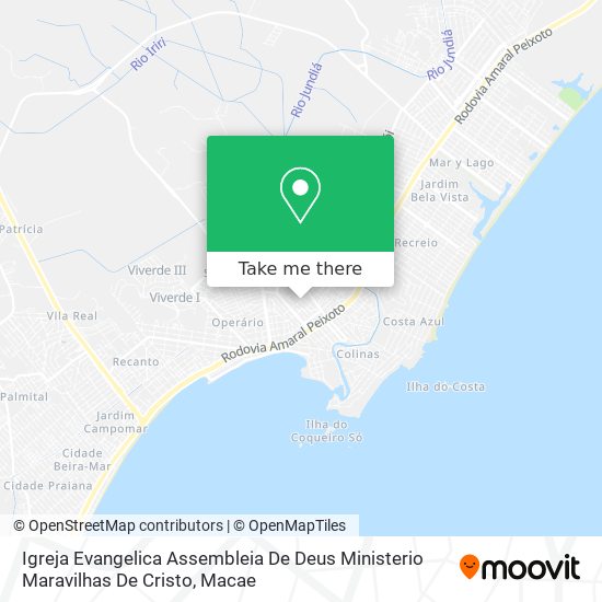 Igreja Evangelica Assembleia De Deus Ministerio Maravilhas De Cristo map