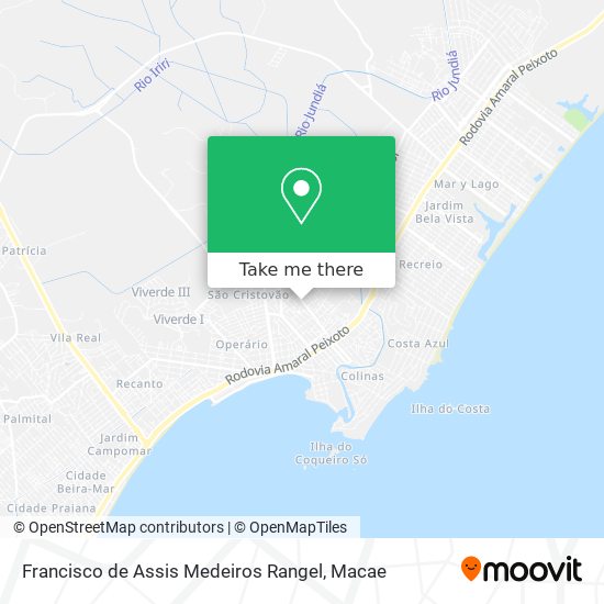 Francisco de Assis Medeiros Rangel map