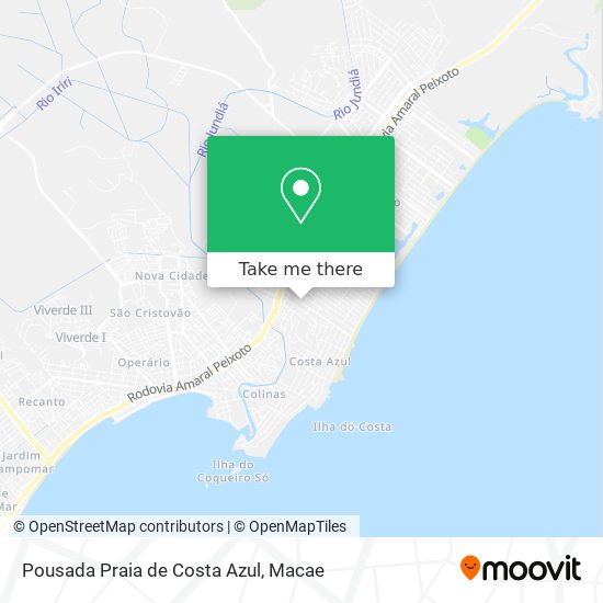 Pousada Praia de Costa Azul map