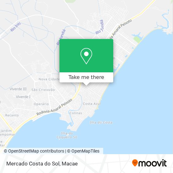 Mercado Costa do Sol map