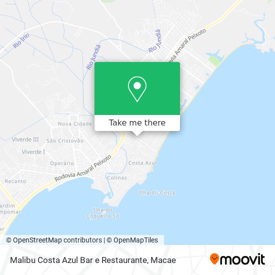 Malibu Costa Azul Bar e Restaurante map