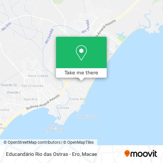 Mapa Educandário Rio das Ostras - Ero