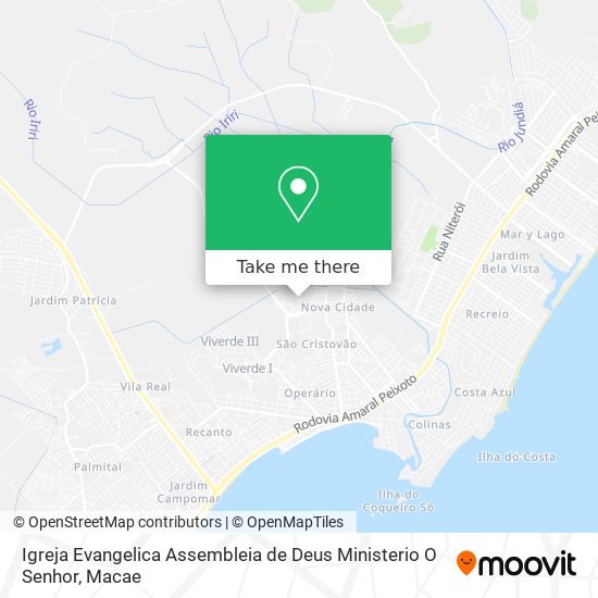 Igreja Evangelica Assembleia de Deus Ministerio O Senhor map