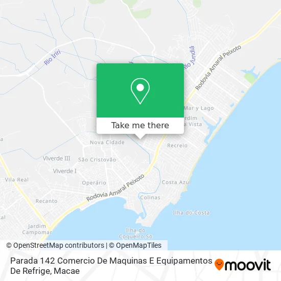 Parada 142 Comercio De Maquinas E Equipamentos De Refrige map
