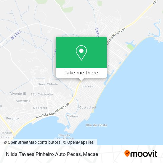 Nilda Tavaes Pinheiro Auto Pecas map