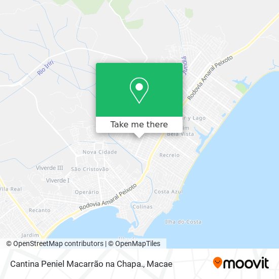 Cantina Peniel Macarrão na Chapa. map