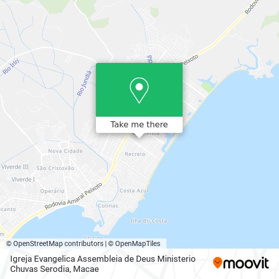 Igreja Evangelica Assembleia de Deus Ministerio Chuvas Serodia map
