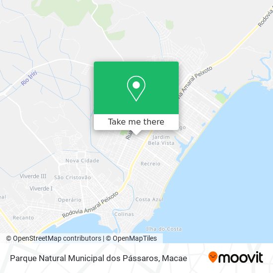 Parque Natural Municipal dos Pássaros map