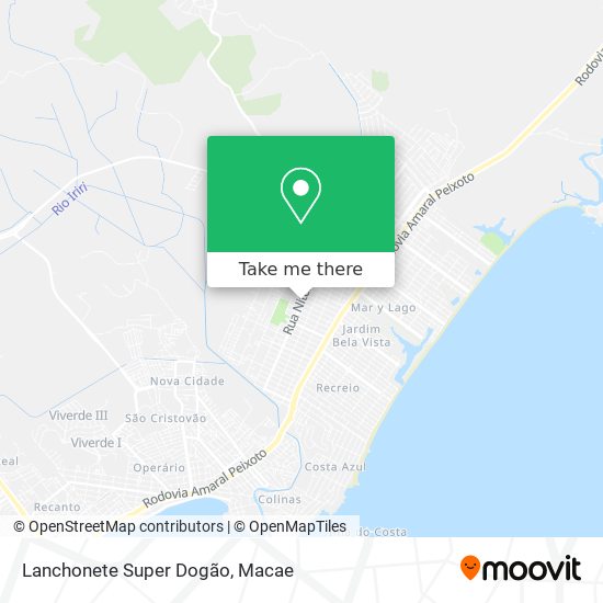 Lanchonete Super Dogão map