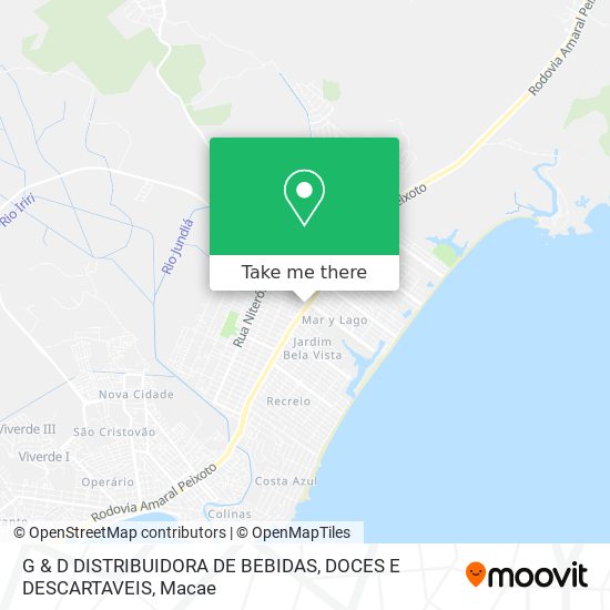G & D DISTRIBUIDORA DE BEBIDAS, DOCES E DESCARTAVEIS map