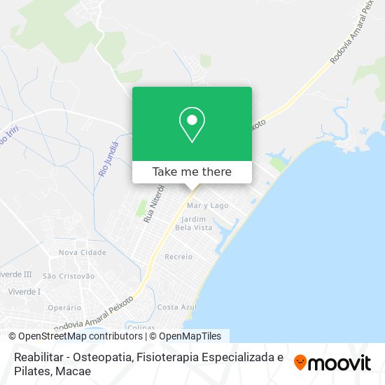 Reabilitar - Osteopatia, Fisioterapia Especializada e Pilates map
