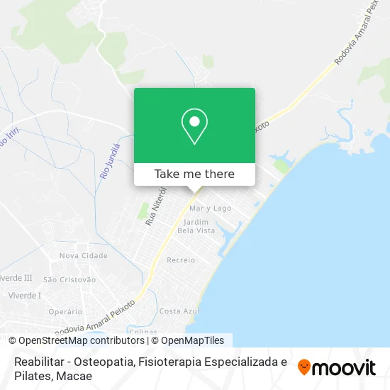 Reabilitar - Osteopatia, Fisioterapia Especializada e Pilates map