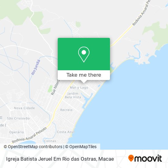 Igreja Batista Jeruel Em Rio das Ostras map
