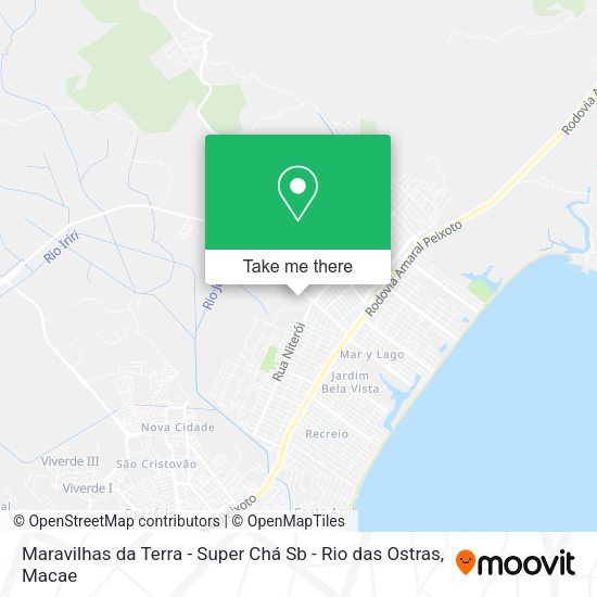 Maravilhas da Terra - Super Chá Sb - Rio das Ostras map
