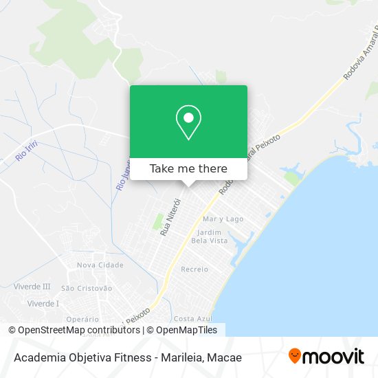 Academia Objetiva Fitness - Marileia map