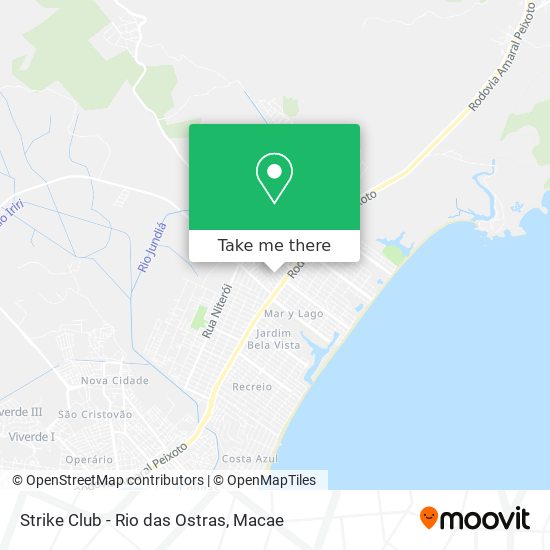 Strike Club - Rio das Ostras map