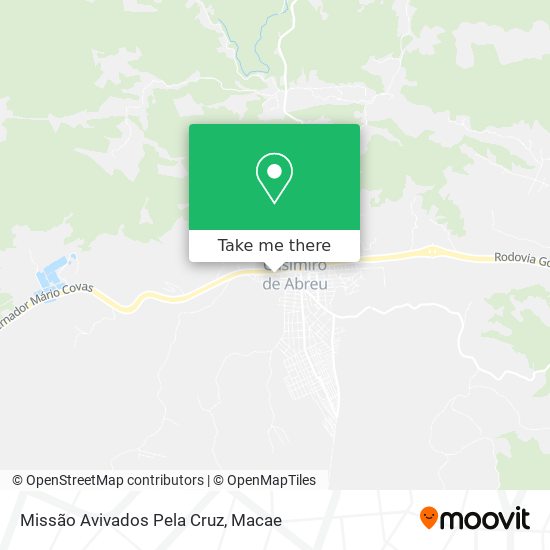Missão Avivados Pela Cruz map