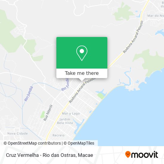 Cruz Vermelha - Rio das Ostras map