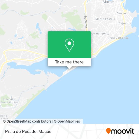 Praia do Pecado map