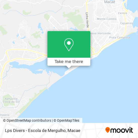 Mapa Lps Divers - Escola de Mergulho