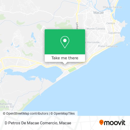 D Petros De Macae Comercio map