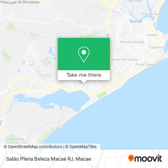 Mapa Salão Plena Beleza Macaé RJ