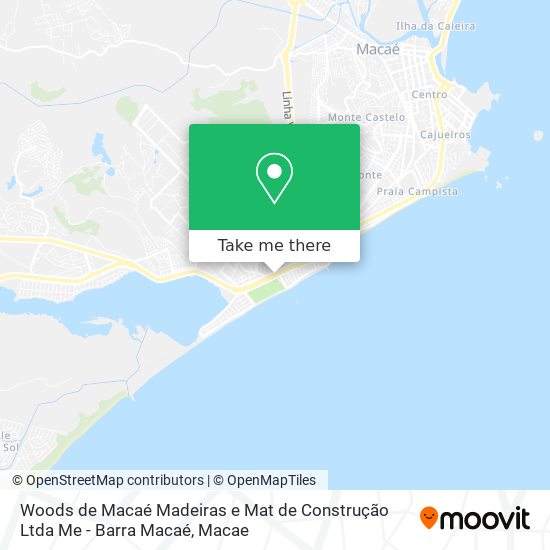 Mapa Woods de Macaé Madeiras e Mat de Construção Ltda Me - Barra Macaé