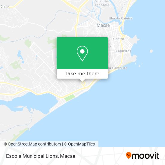 Mapa Escola Municipal Lions