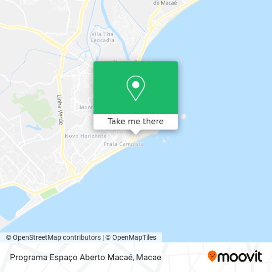 Programa Espaço Aberto Macaé map