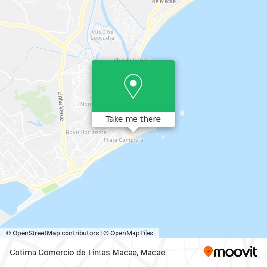 Mapa Cotima Comércio de Tintas Macaé