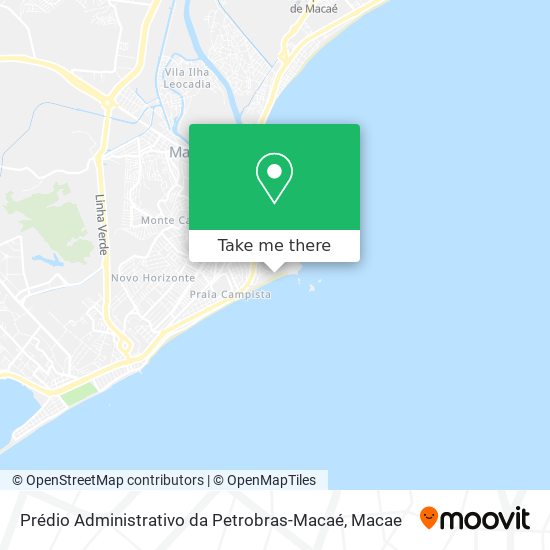 Mapa Prédio Administrativo da Petrobras-Macaé