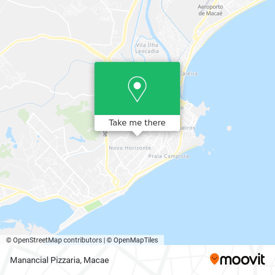 Mapa Manancial Pizzaria