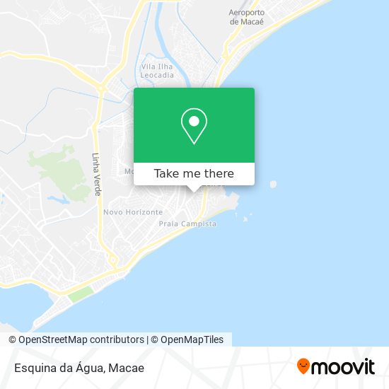 Mapa Esquina da Água