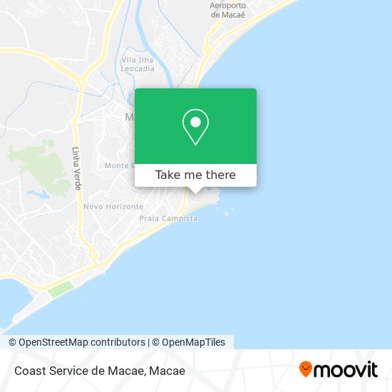 Mapa Coast Service de Macae