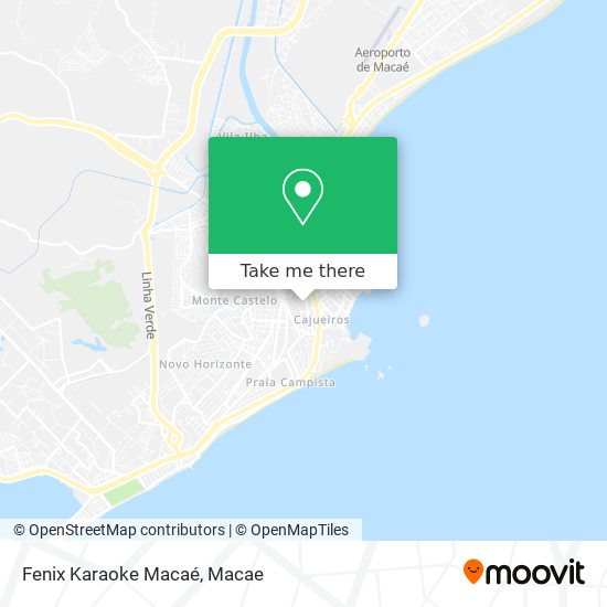 Mapa Fenix Karaoke Macaé