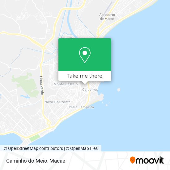 Caminho do Meio map