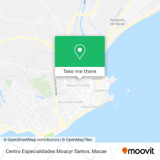 Centro Especialidades Moacyr Santos map
