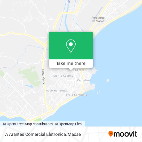 A Arantes Comercial Eletronica map