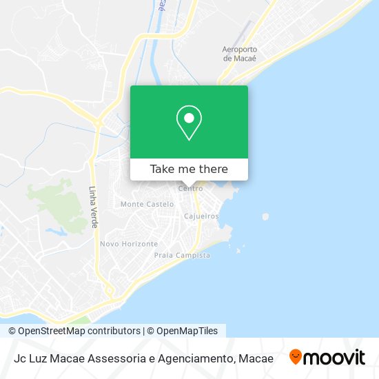 Mapa Jc Luz Macae Assessoria e Agenciamento